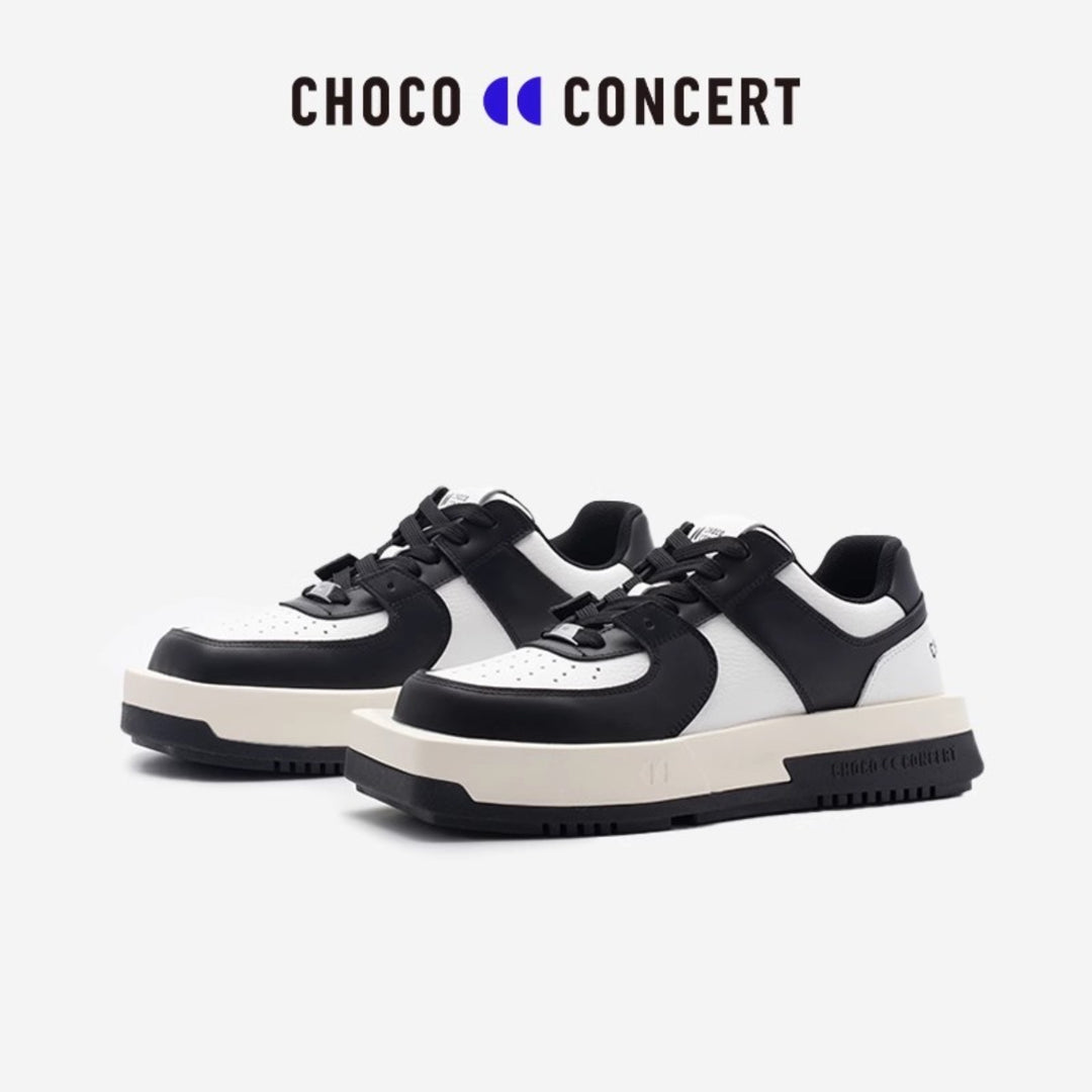 Choco Concert Mis-Matched Square Toe Sneaker Black - Streetcn