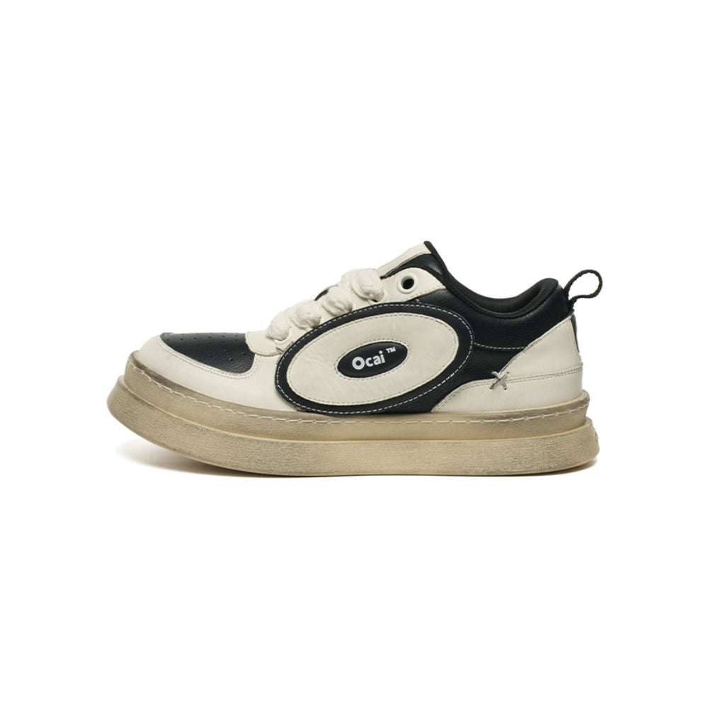 Ocai Reverse Black And White Retro Sneaker - Streetcn