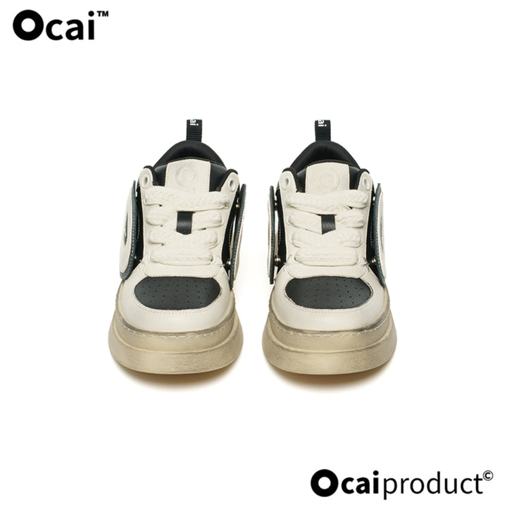 Ocai Reverse Black And White Retro Sneaker - Streetcn