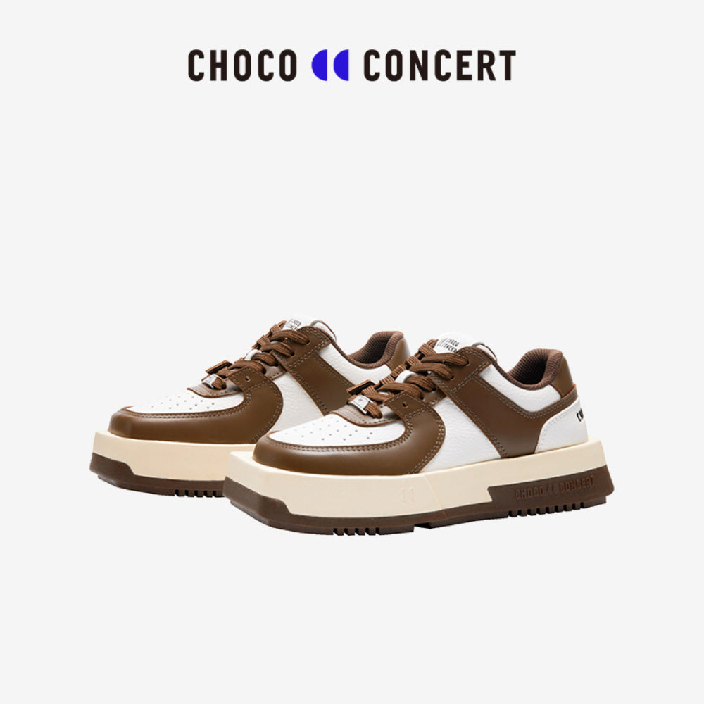 Choco Concert Mis-Matched Square Toe Sneaker Brown - Mores Studio