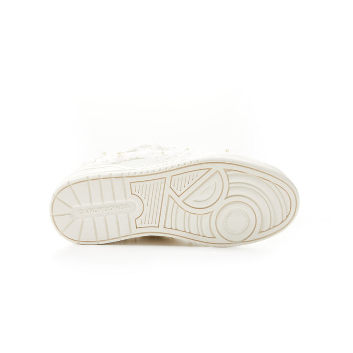 CANDYDONDA Tweed Curbmelo Sneaker White - Mores Studio