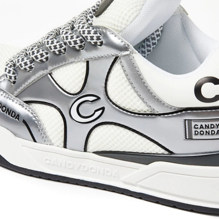 CANDYDONDA Liquid Sliver Curbmelo Sneaker Grey White - Mores Studio