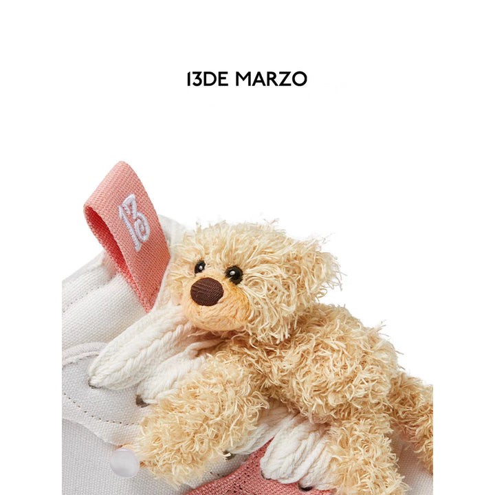 13De Marzo Doozoo Plush Bear Slip On Pink - Mores Studio