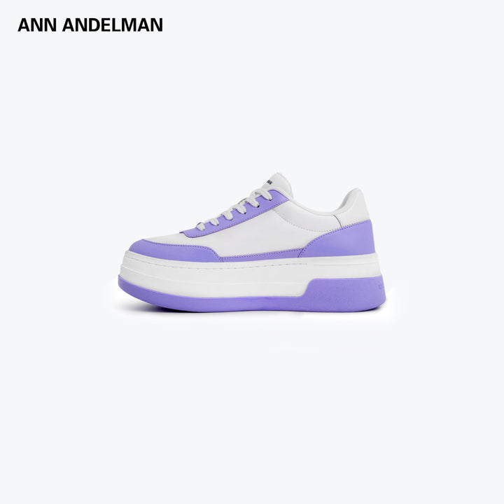 Ann Andelman Logo Heel Platform Sneaker Purple