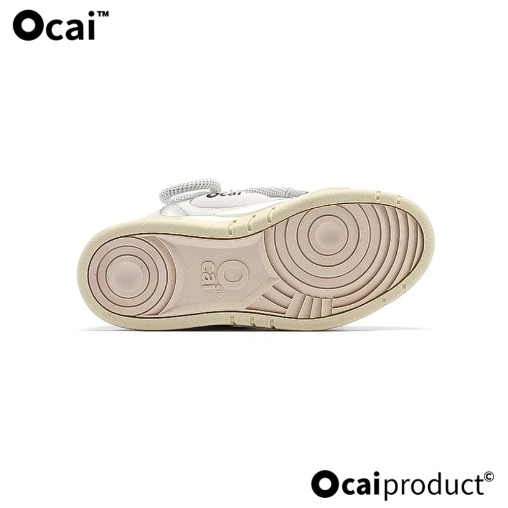 Ocai Retro Logo Sneaker White Grey