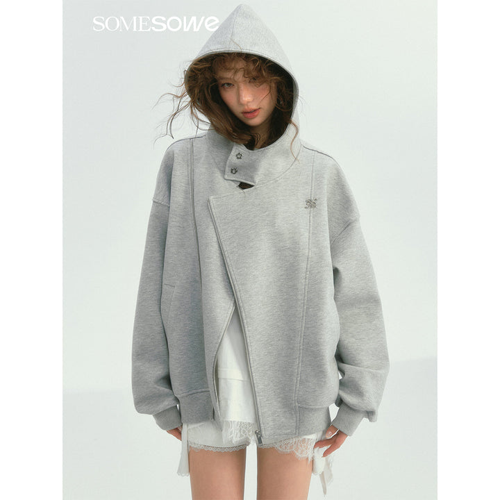 SomeSowe Air Layered Casual Locomotive Jacket Gray