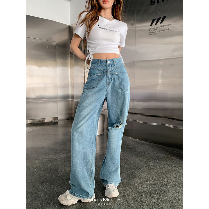 MacyMccoy Destory Denim Wide-Leg Jeans - Mores Studio