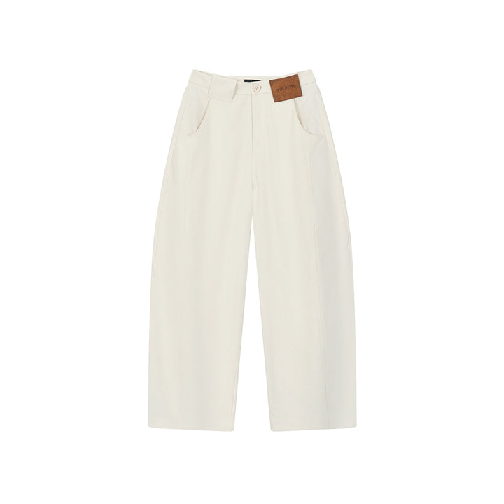 Via Pitti Casual Loose Machete Pants Off-White