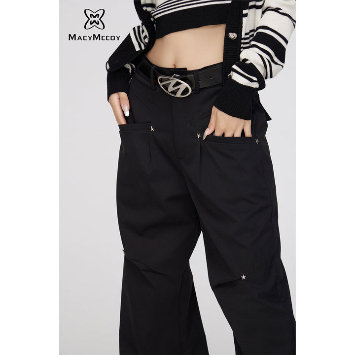 MacyMccoy Star Folded Oversized Cargo Pants - Mores Studio