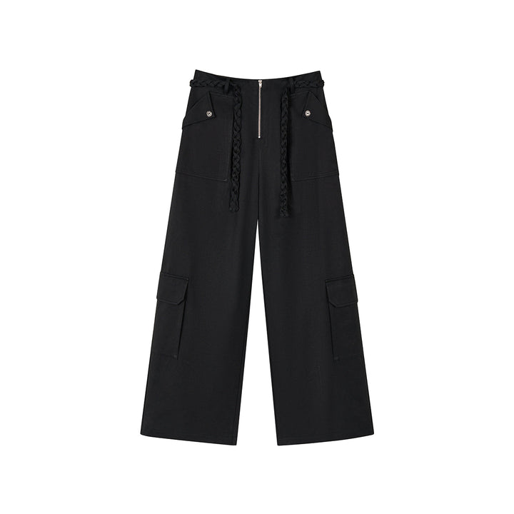 Via Pitti Vintage Big Pockets Cargo Pants Black