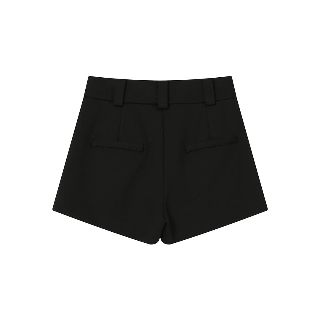 SomeSowe 3D Pocket Cargo Skirt Shorts Black - Mores Studio