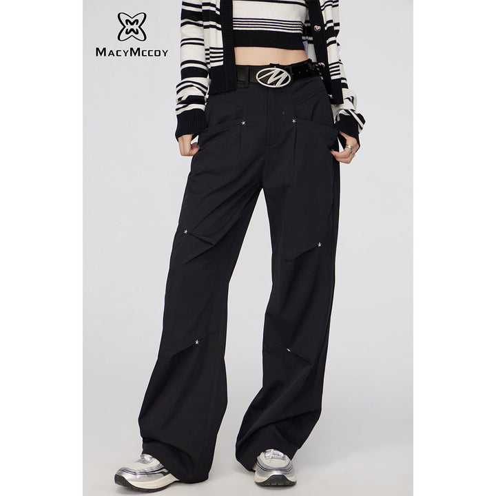 MacyMccoy Star Folded Oversized Cargo Pants - Mores Studio