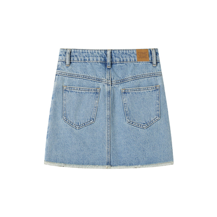 SomeSowe Destroyed Denim Skirt Blue