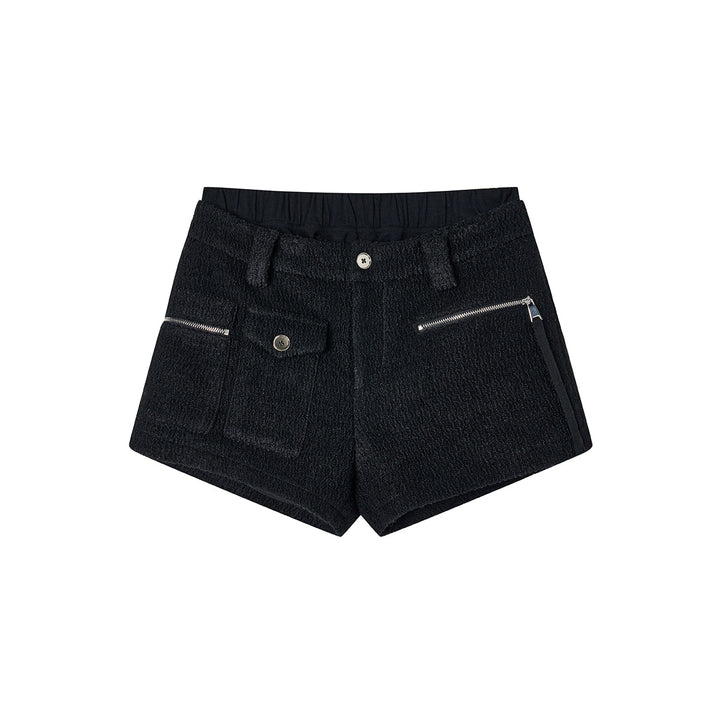 Via Pitti Cargo Pockets Double Waist Thick Shorts - Mores Studio